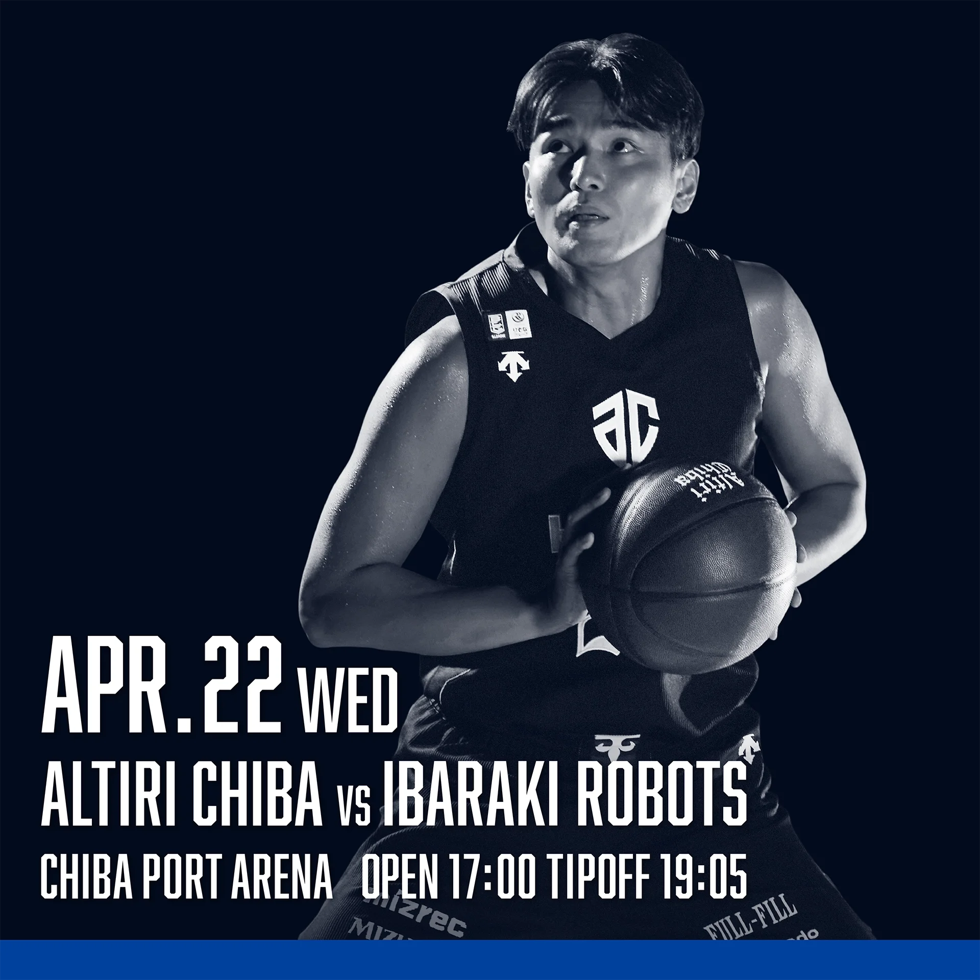 4月22日(水) 茨城ロボッツ戦