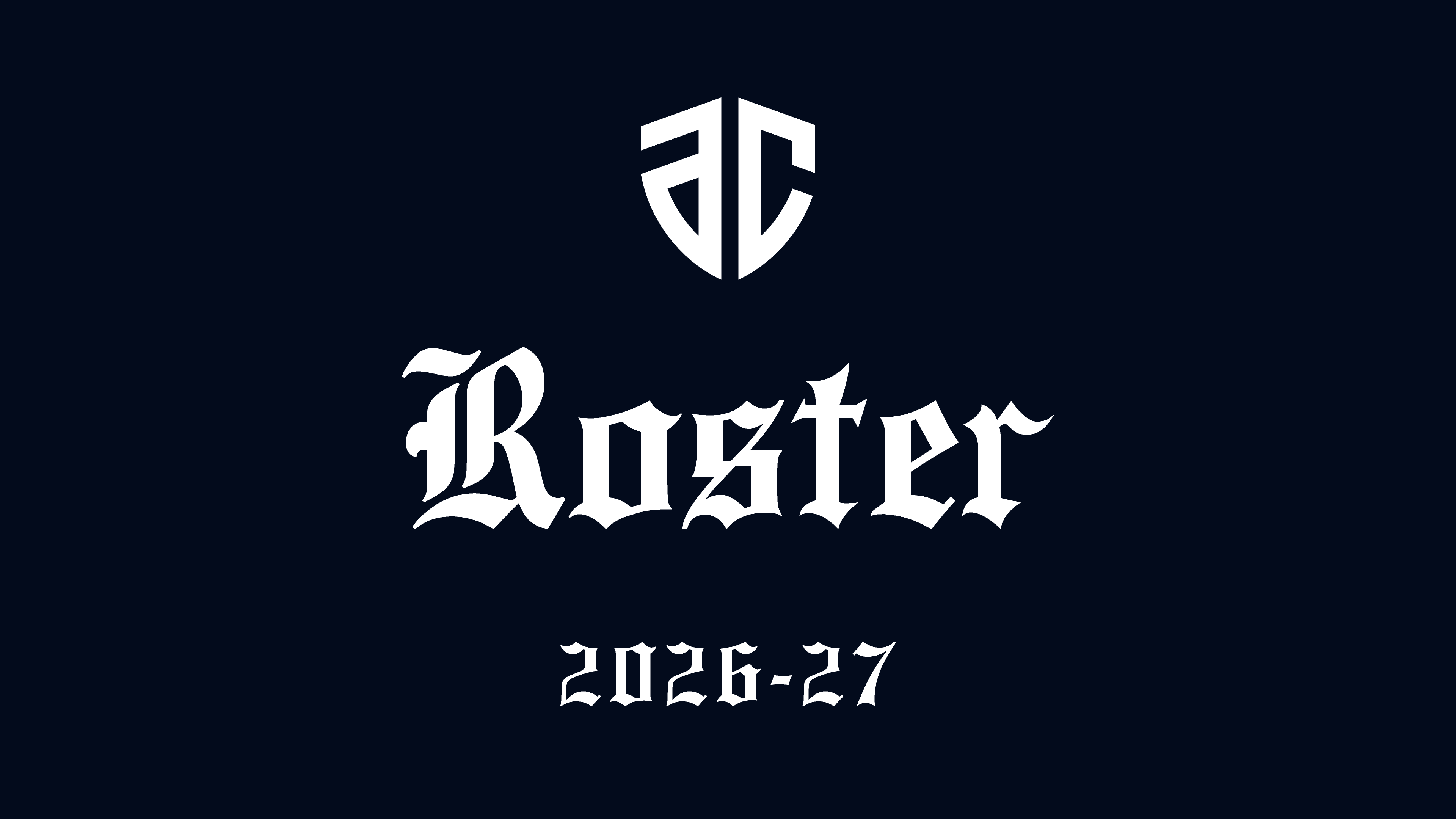 2026-27シーズン ロスター決定のお知らせ