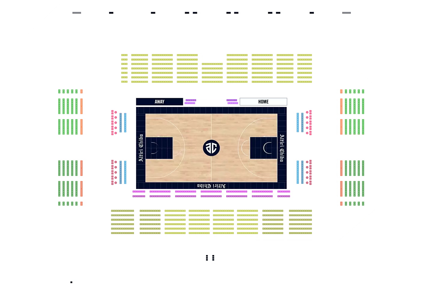 千葉ポートアリーナ 2026-27シーズン シーズンシート 座席マップ